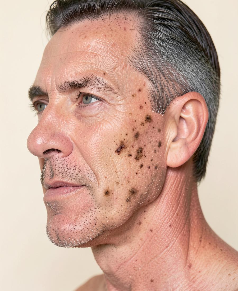 Signature Laser for sun damage · 4 sessions over 16 weeks — before treatment